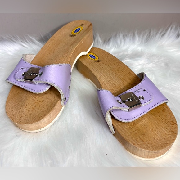 DR. SCHOLL'S Lavender Leather Slide - Picture 7 of 7